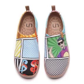 -Pop Art- Men Canvas Slip-ons