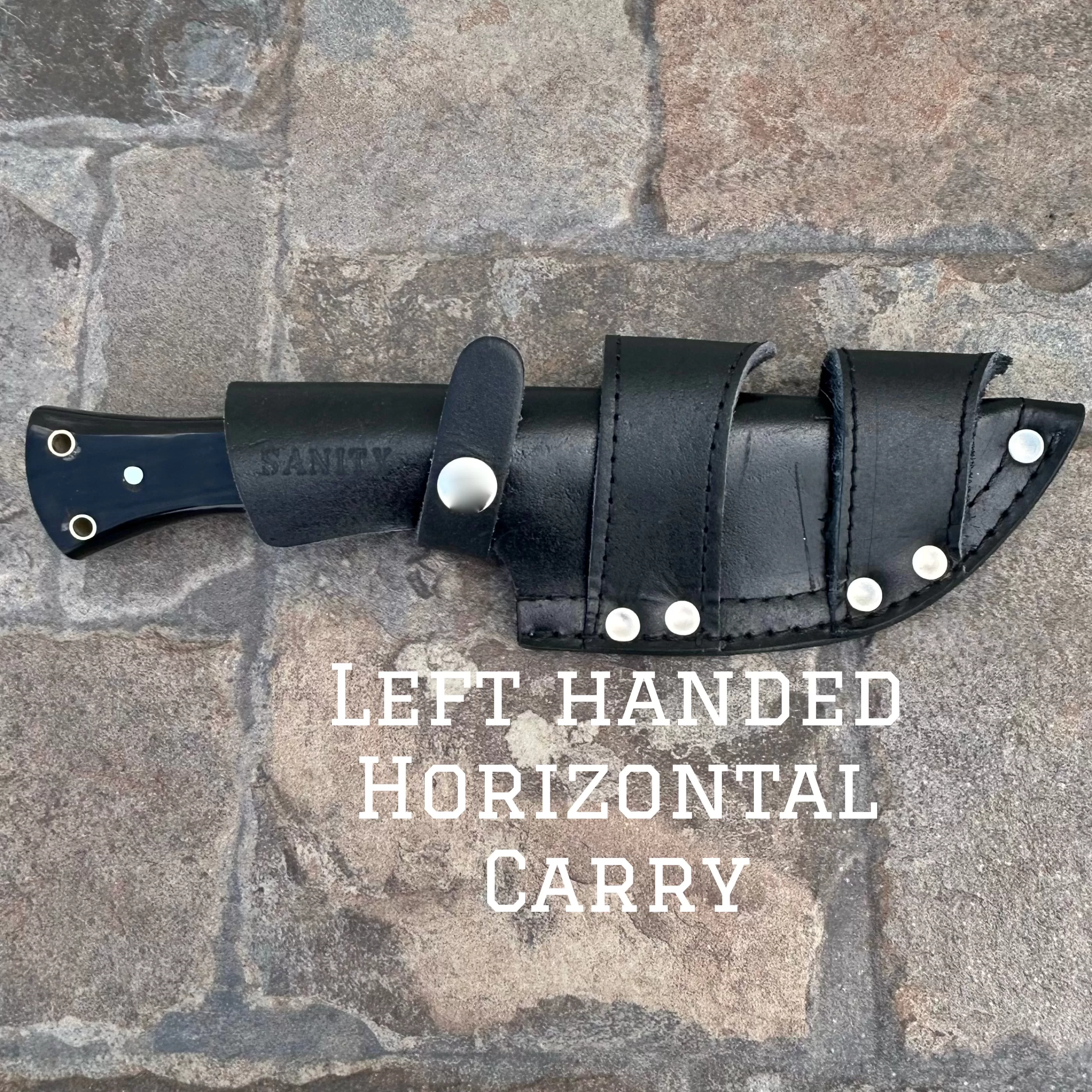 10” Rough Rider Series - 2nd Amendment - Buffalo Horn - D2 Steel - Horizontal & Vertical Carry - CUS16