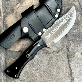 10” Rough Rider Series - 2nd Amendment - Buffalo Horn - D2 Steel - Horizontal & Vertical Carry - CUS16