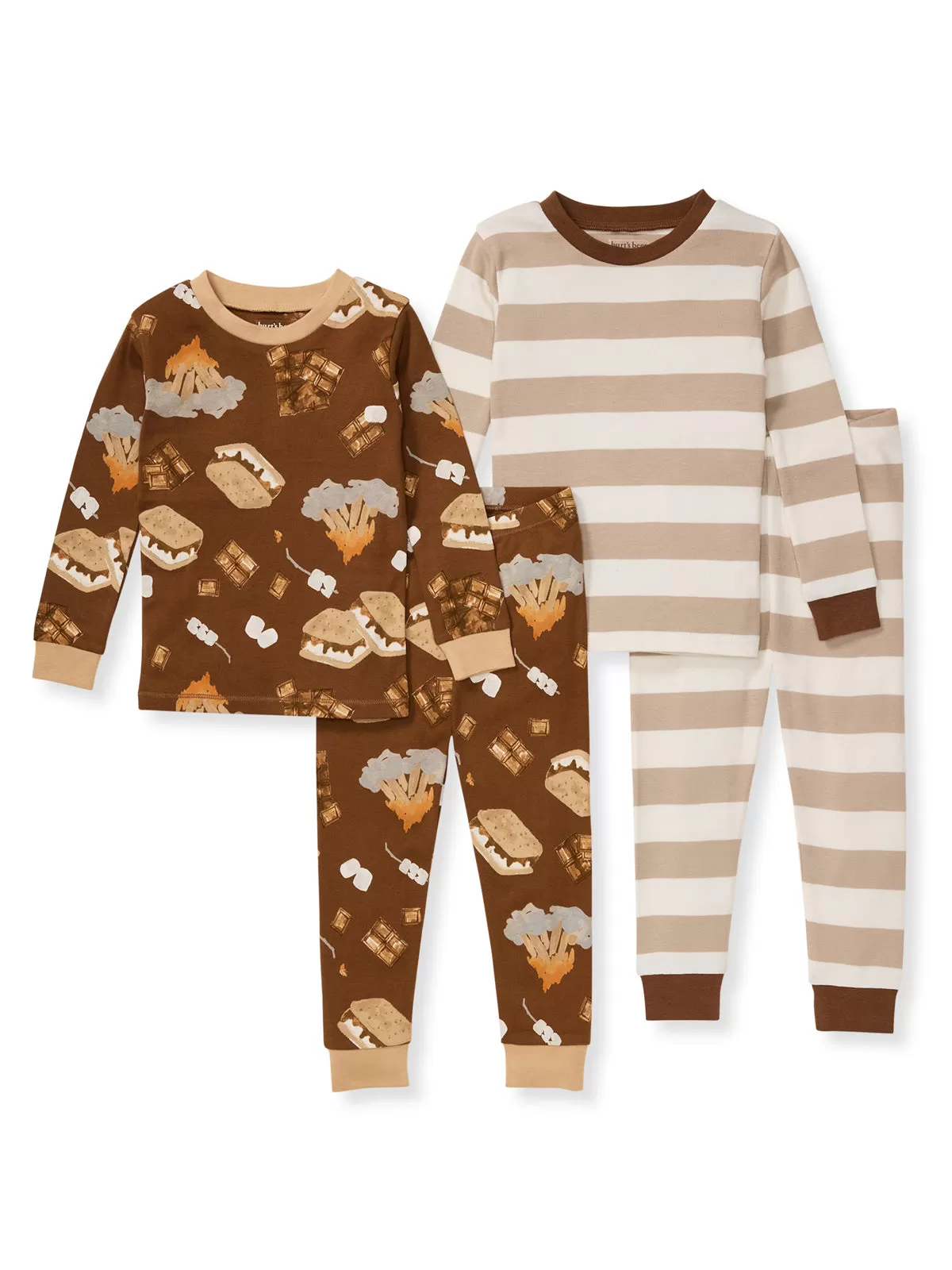 2-Pack Organic 2-Piece Pajama Sets, S'mores Please