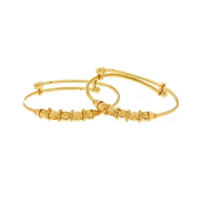 22K Yellow Gold Sunny Baby Bangle Set