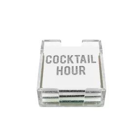 Acrylic Cocktail Hours Coasters