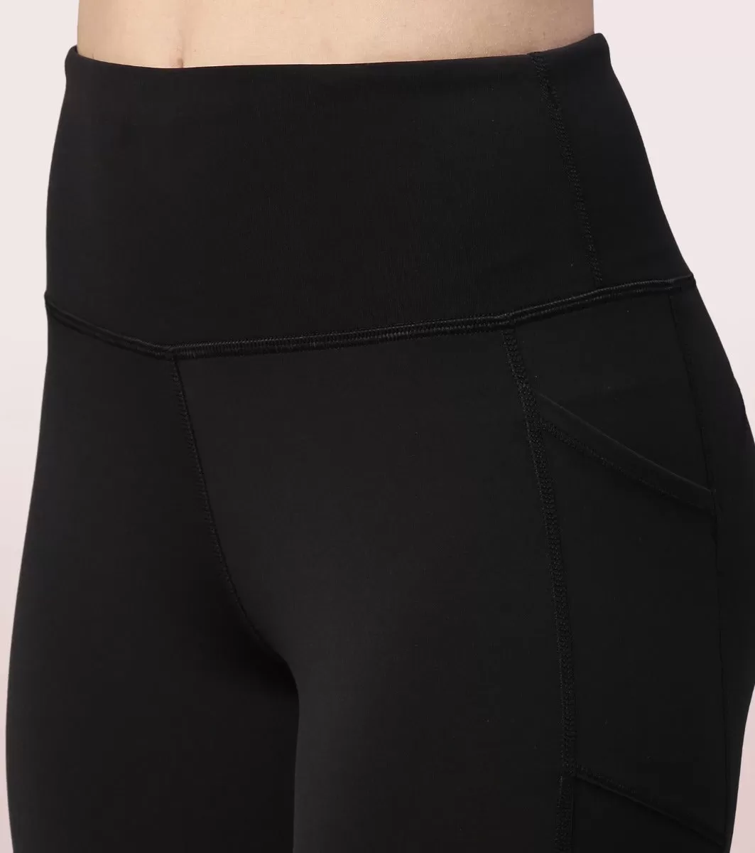 Active Tights| Dry Fit Active Knee Tights With Reflective Graphic