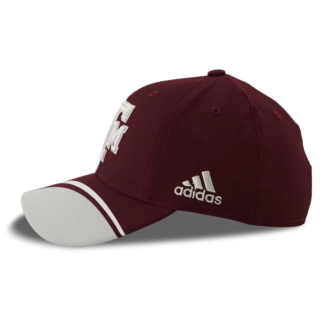 adidas - Kids' (Youth) Texas A&M Aggies Structured Flex Cap (R48BMX66)