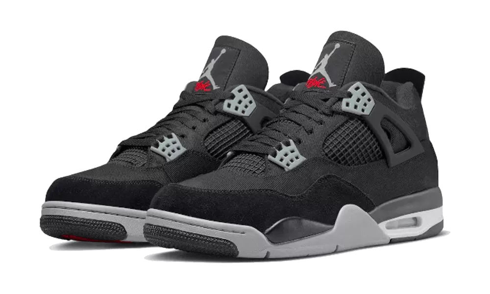 Air Jordan 4 SE Black Canvas