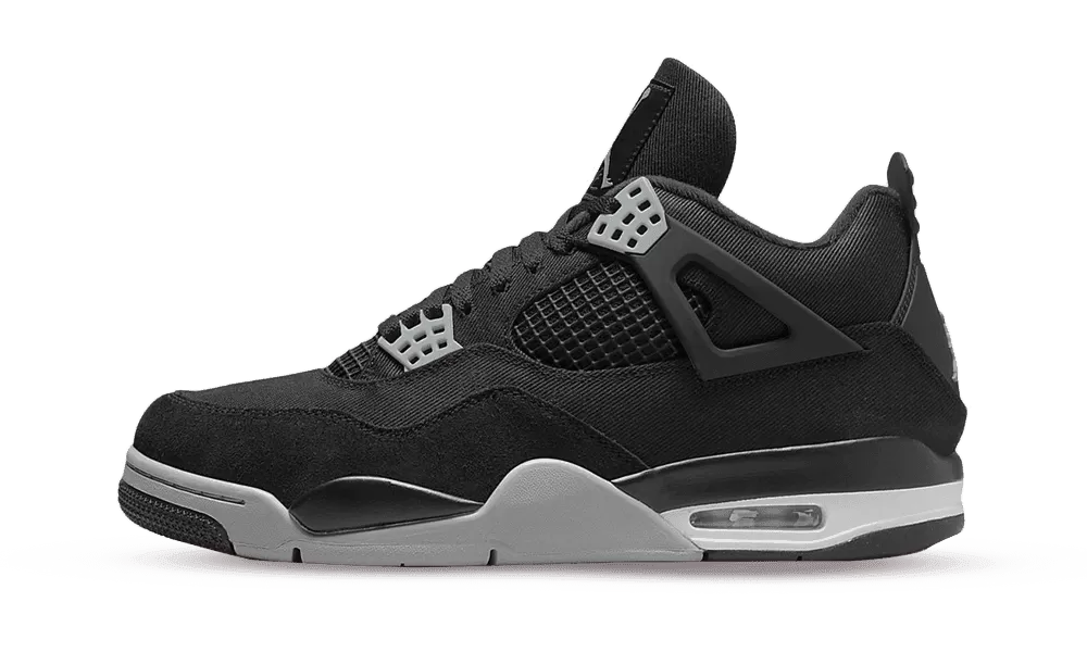 Air Jordan 4 SE Black Canvas