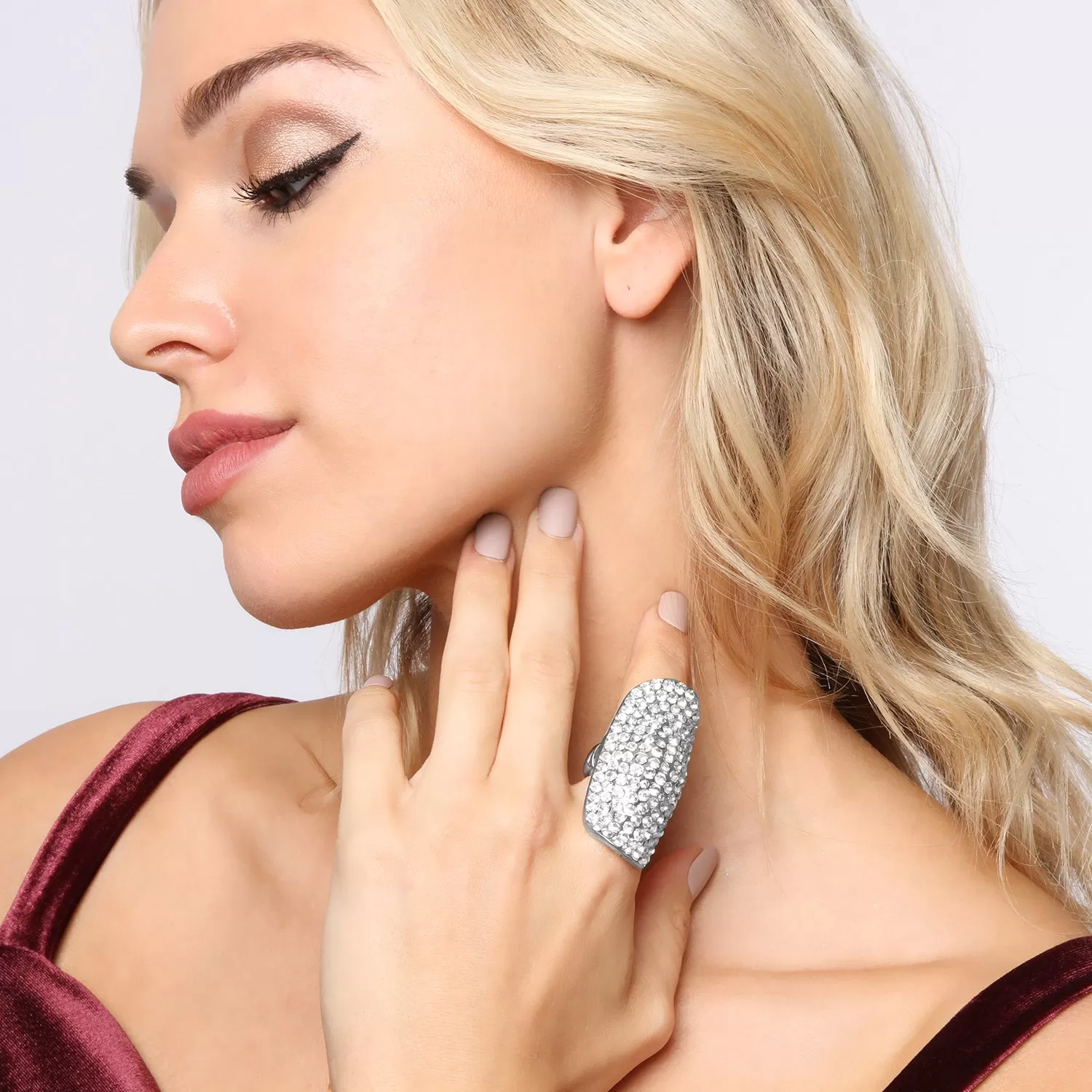 Alexis Long Shield Statement Ring