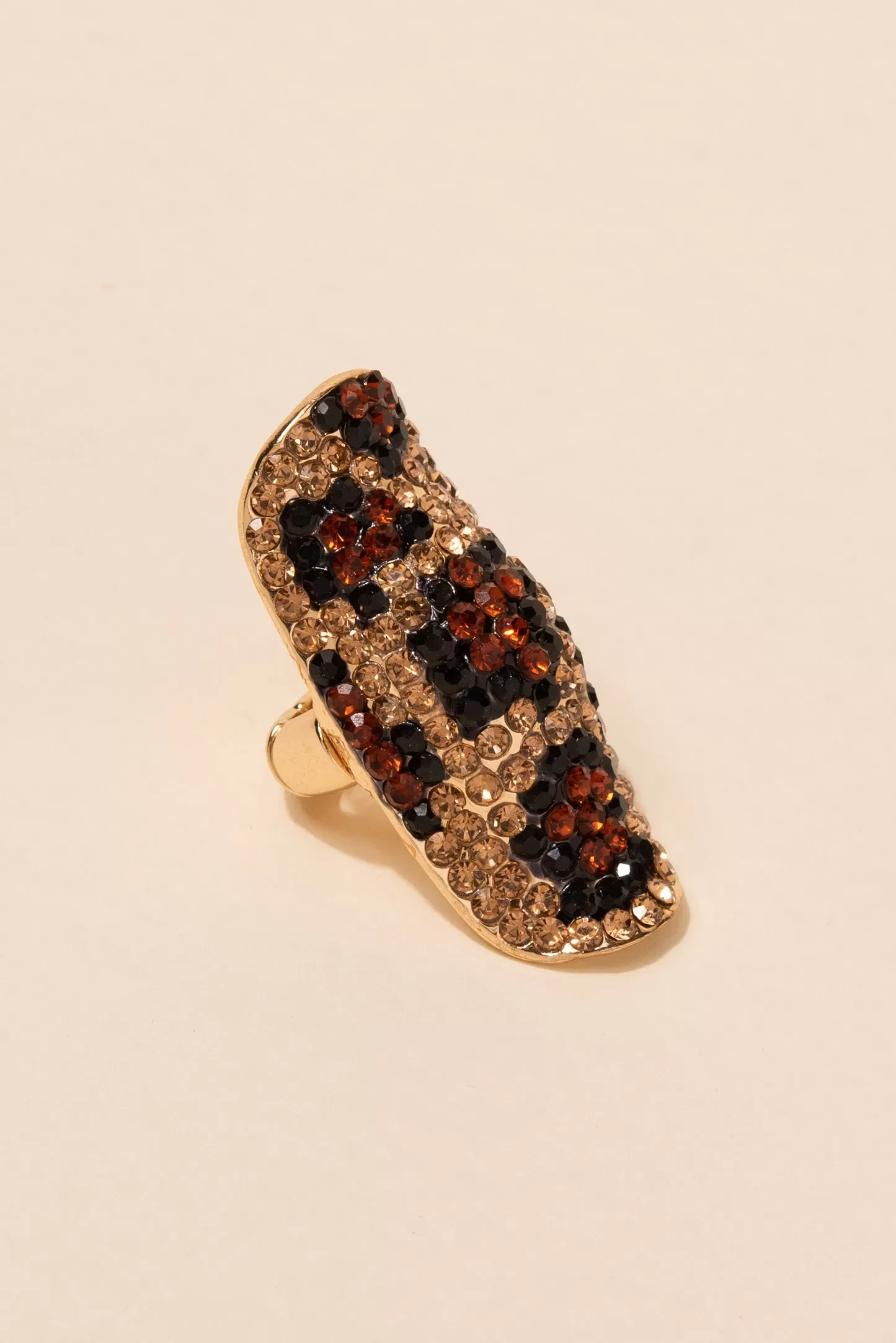 Alexis Long Shield Statement Ring