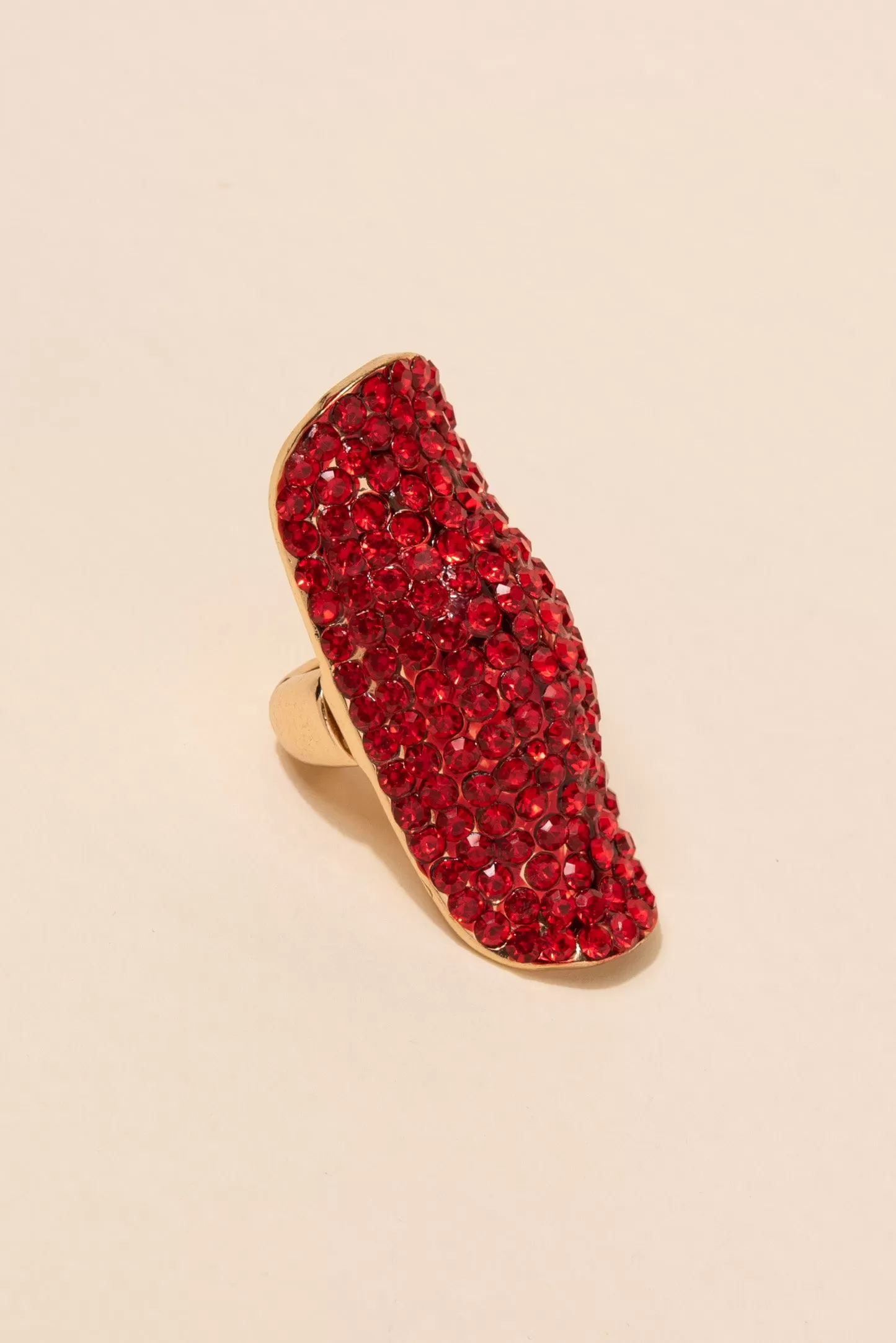 Alexis Long Shield Statement Ring