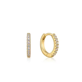 Ania Haie Gold Sparkle Mini Hoop Earrings