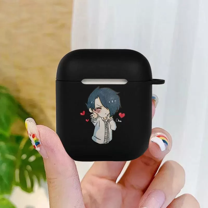 Anime The Promised Neverland Soft silicone TPU Case For AirPods Pro 1 2 3 black Silicone Wireless Bluetooth Earphone Box Cover