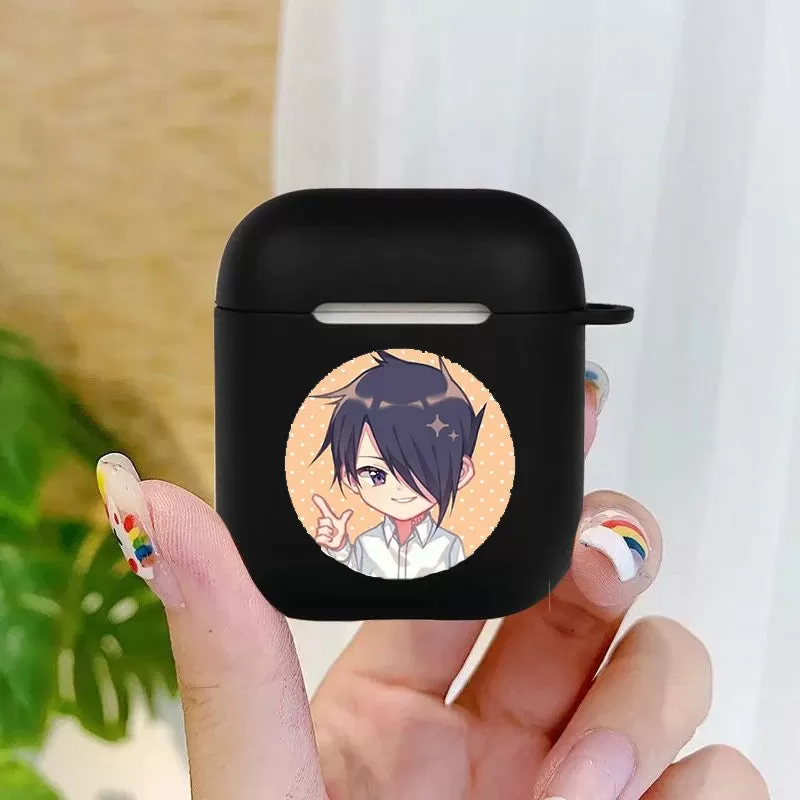 Anime The Promised Neverland Soft silicone TPU Case For AirPods Pro 1 2 3 black Silicone Wireless Bluetooth Earphone Box Cover