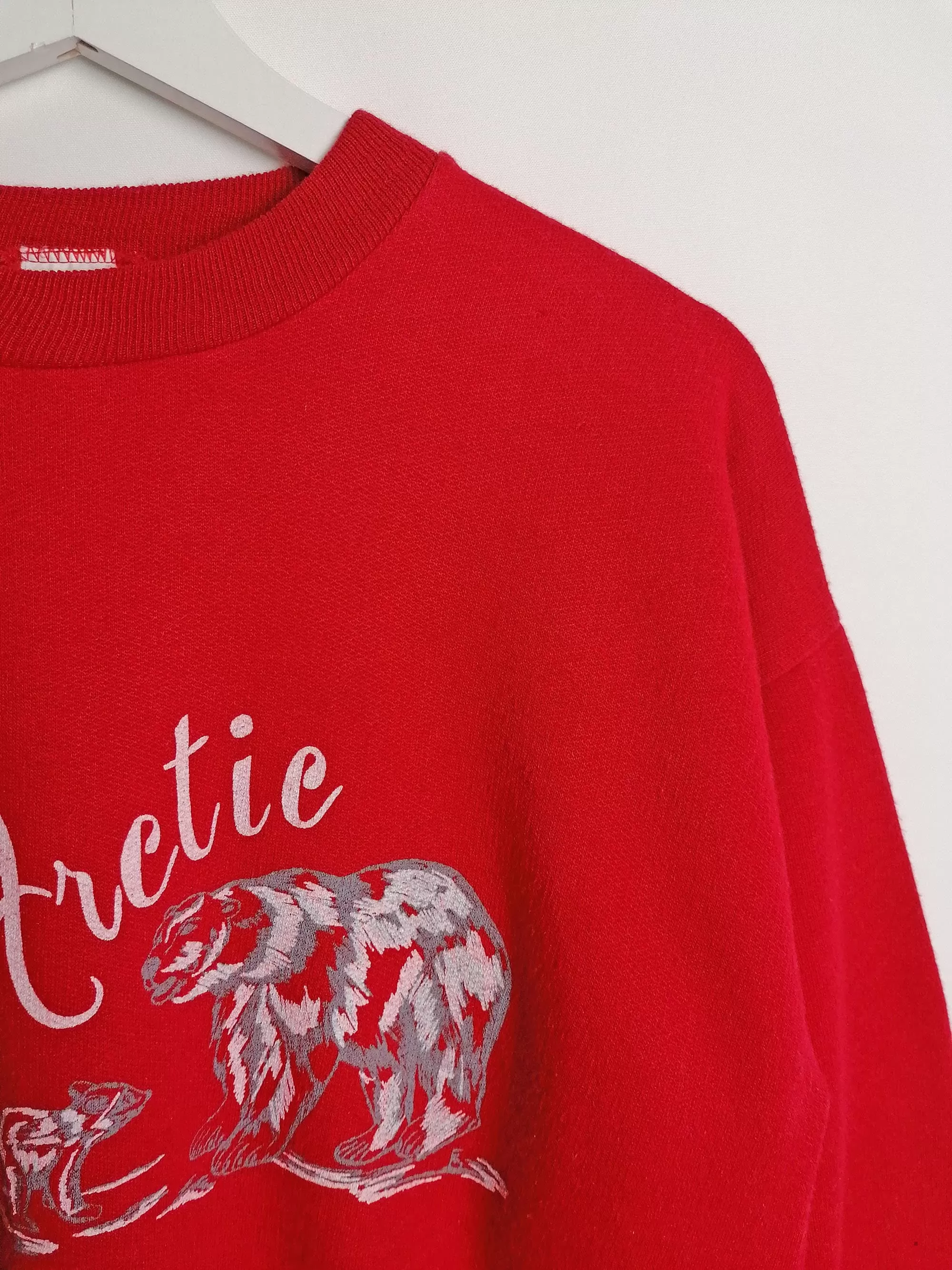 Arctic Pole Polar Bear Novelty Sweatshirt  - size S