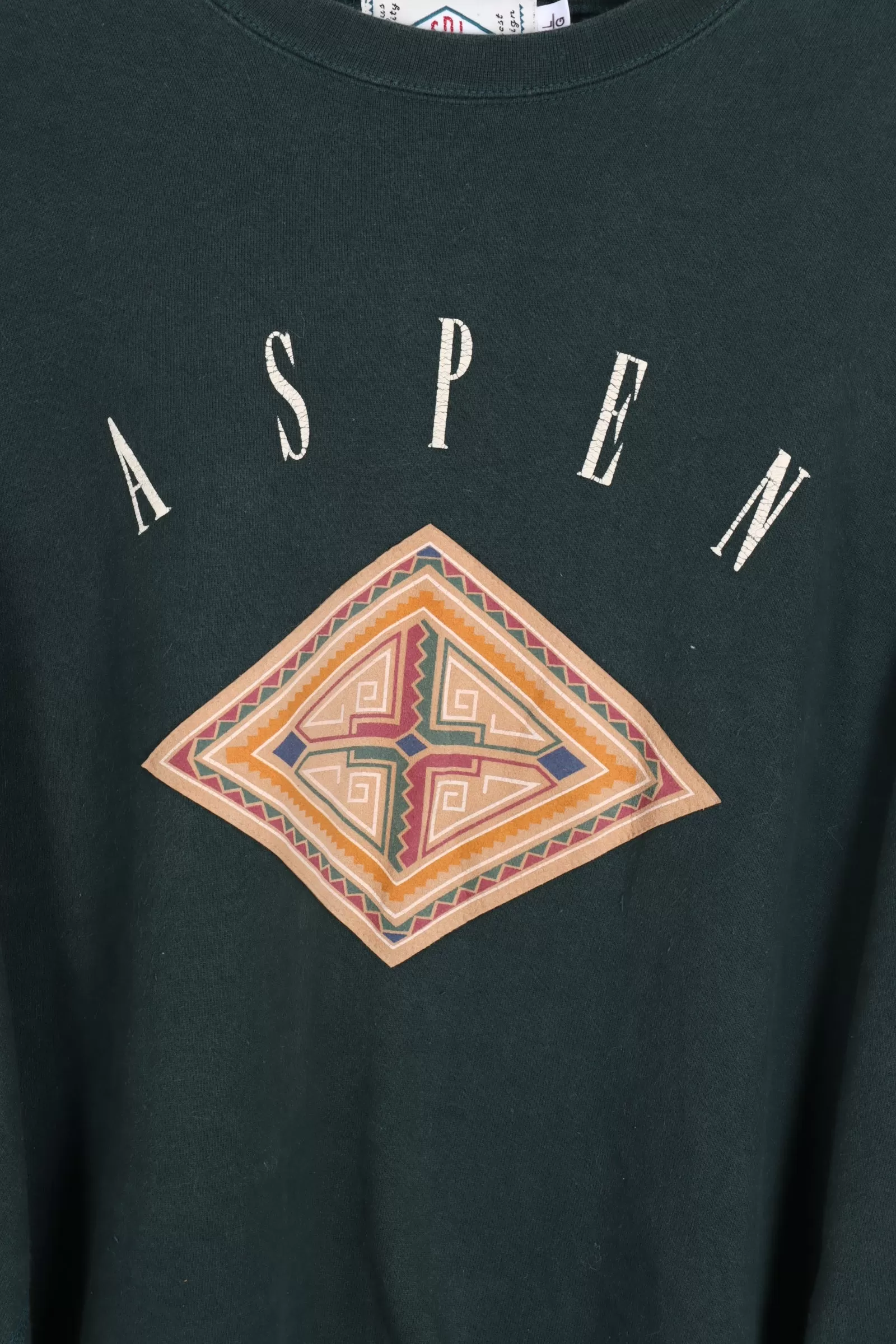 Aspen Aztec Shoulder Detail Sweatshirt Canada Made (XL)