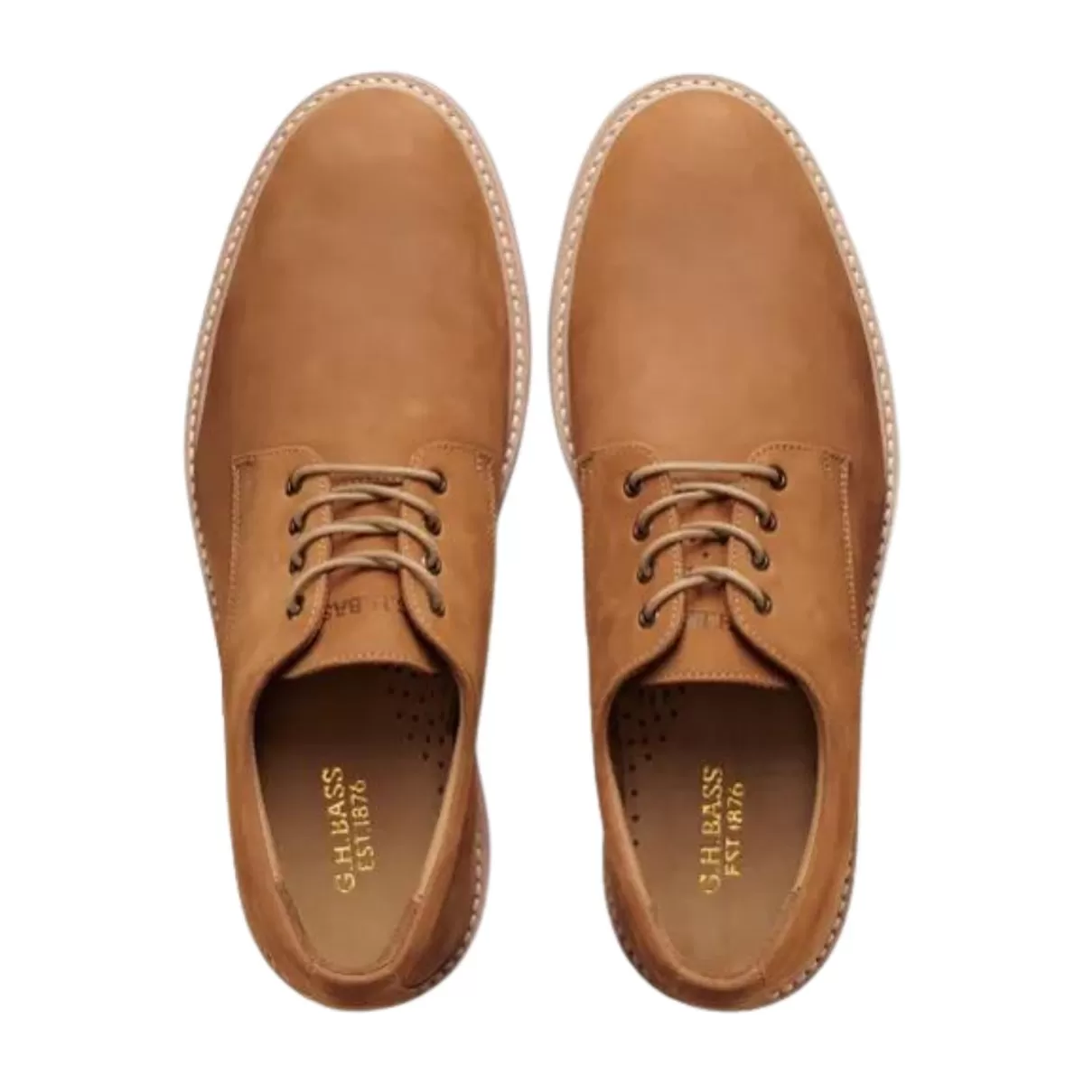 Bass Men's Pasadena Derby Tan Buc