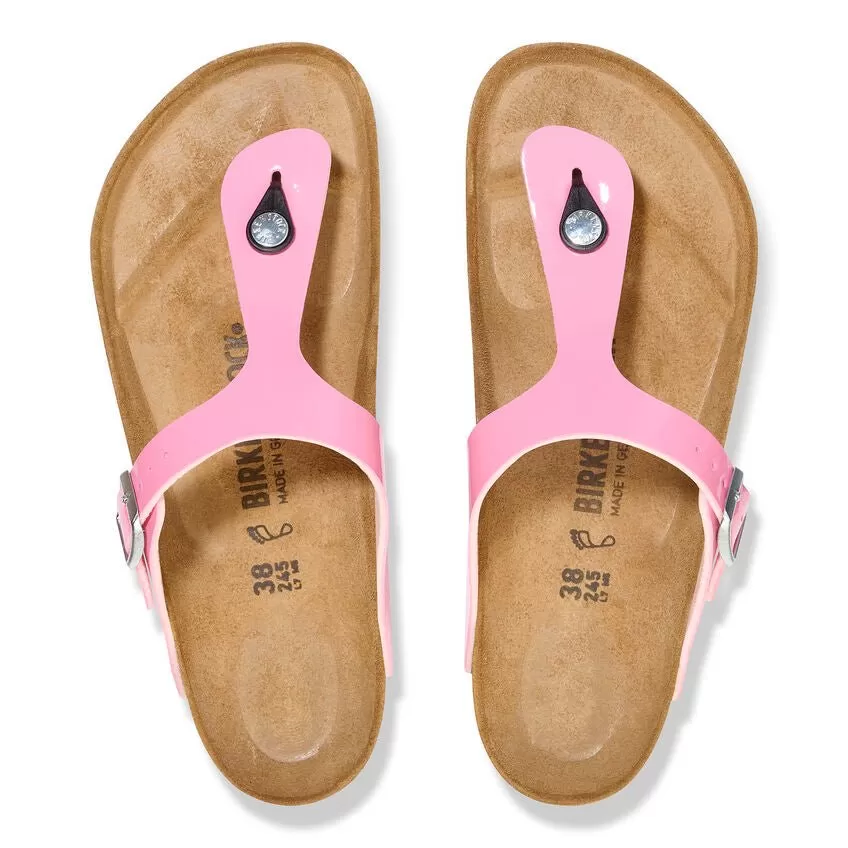 Birkenstock Women's Gizeh - Patent Candy Pink/Black