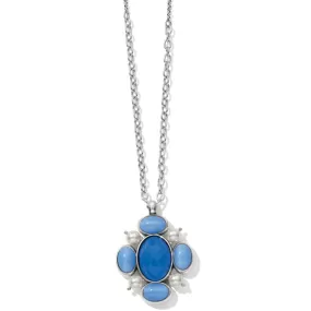 Blue Moon Pendant Long Necklace