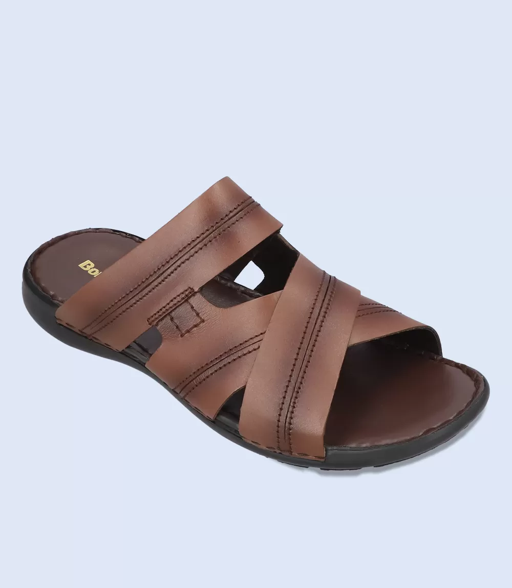 BM5533-BROWN-Men Slippers