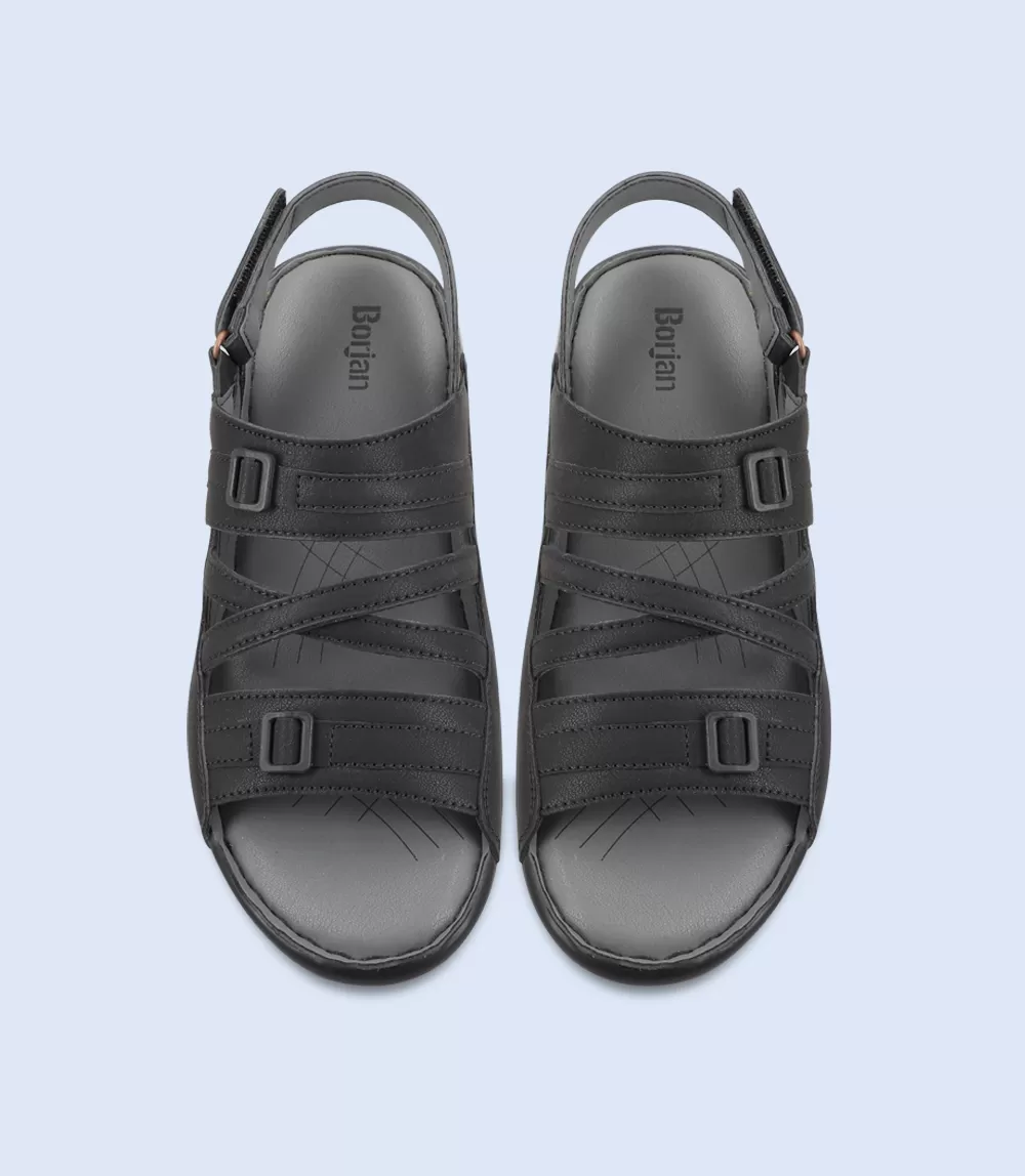 BM5682-BLACK-Men Sandals