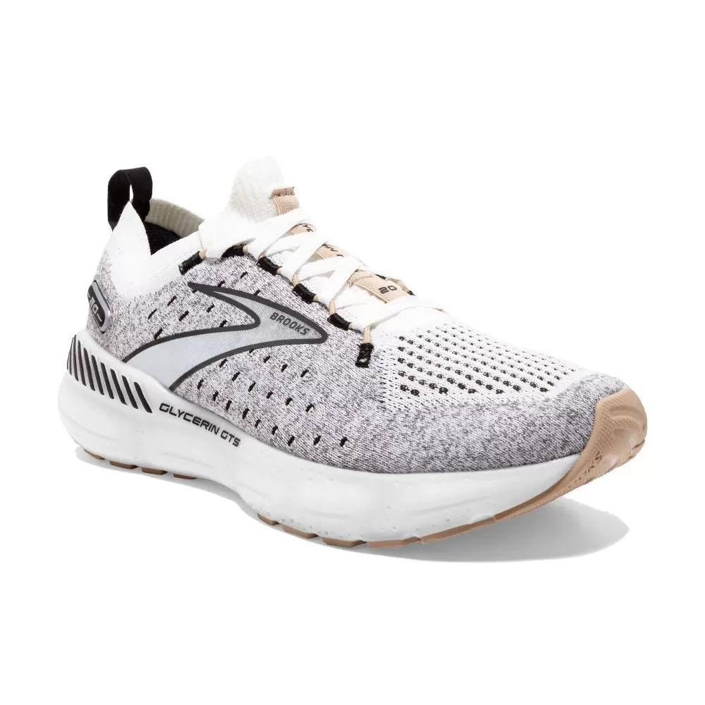 'Brooks' Women's Glycerin StealthFit GTS 20 - White / Black / Cream