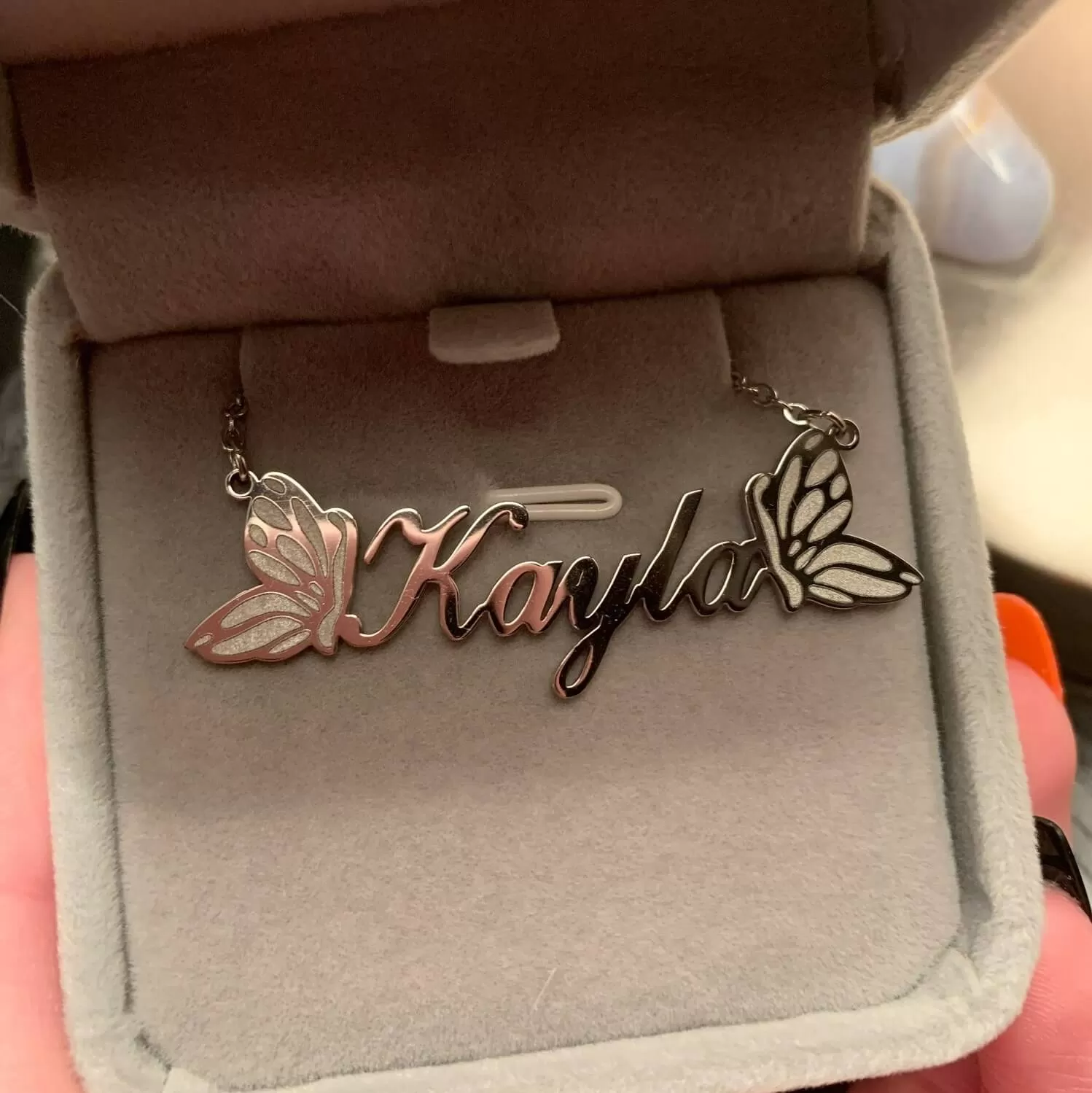 Butterflies Name Necklace