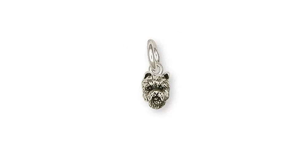 Cairn Terrier Charm Jewelry Sterling Silver Handmade Dog Charm CNWT19-C