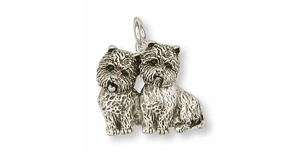 Cairn Terrier Charm Jewelry Sterling Silver Handmade Dog Charm CNWT6-C