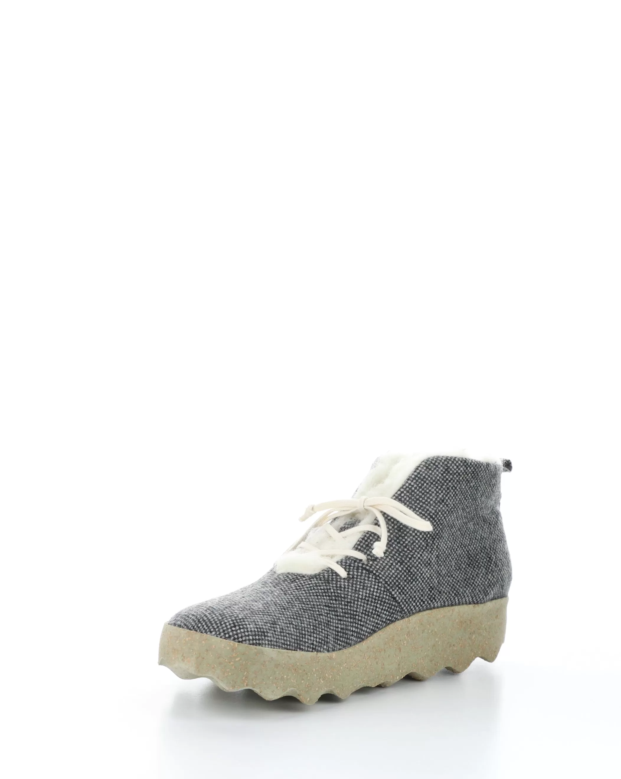 CAKE136ASP Grey Round Toe Boots