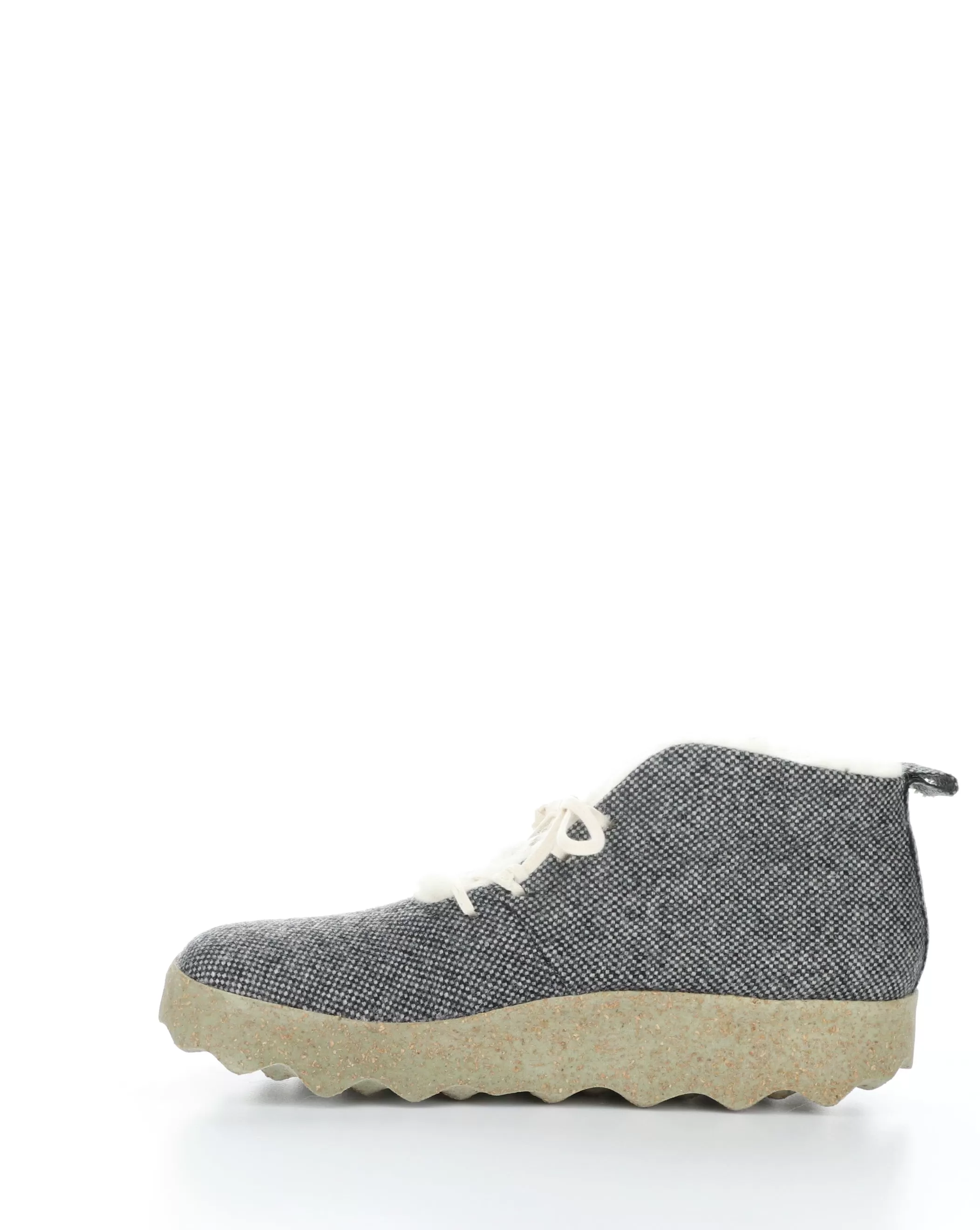 CAKE136ASP Grey Round Toe Boots