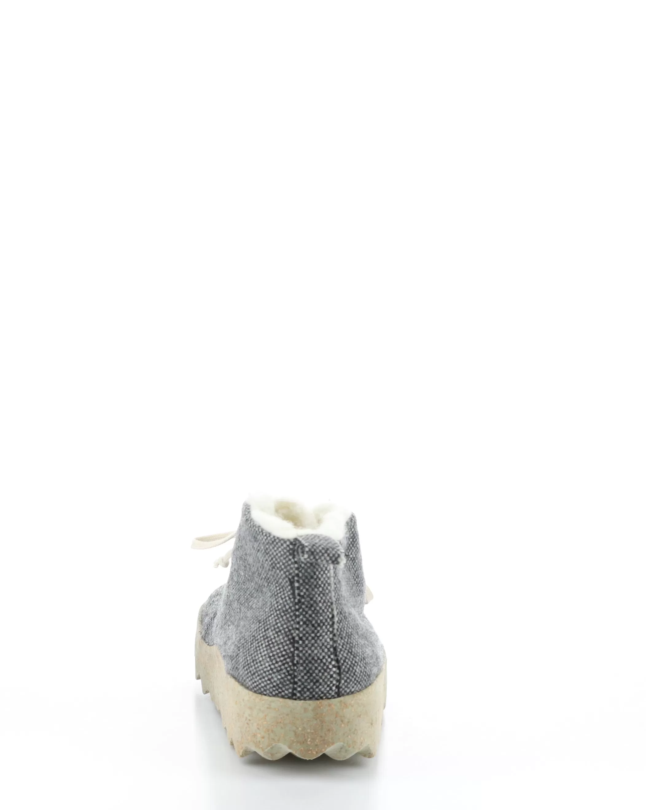 CAKE136ASP Grey Round Toe Boots