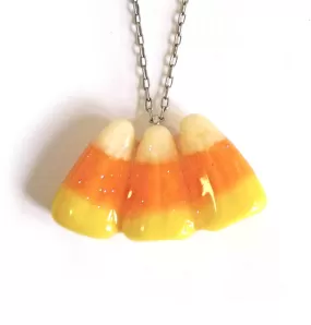 Candy Corn Triple Necklace