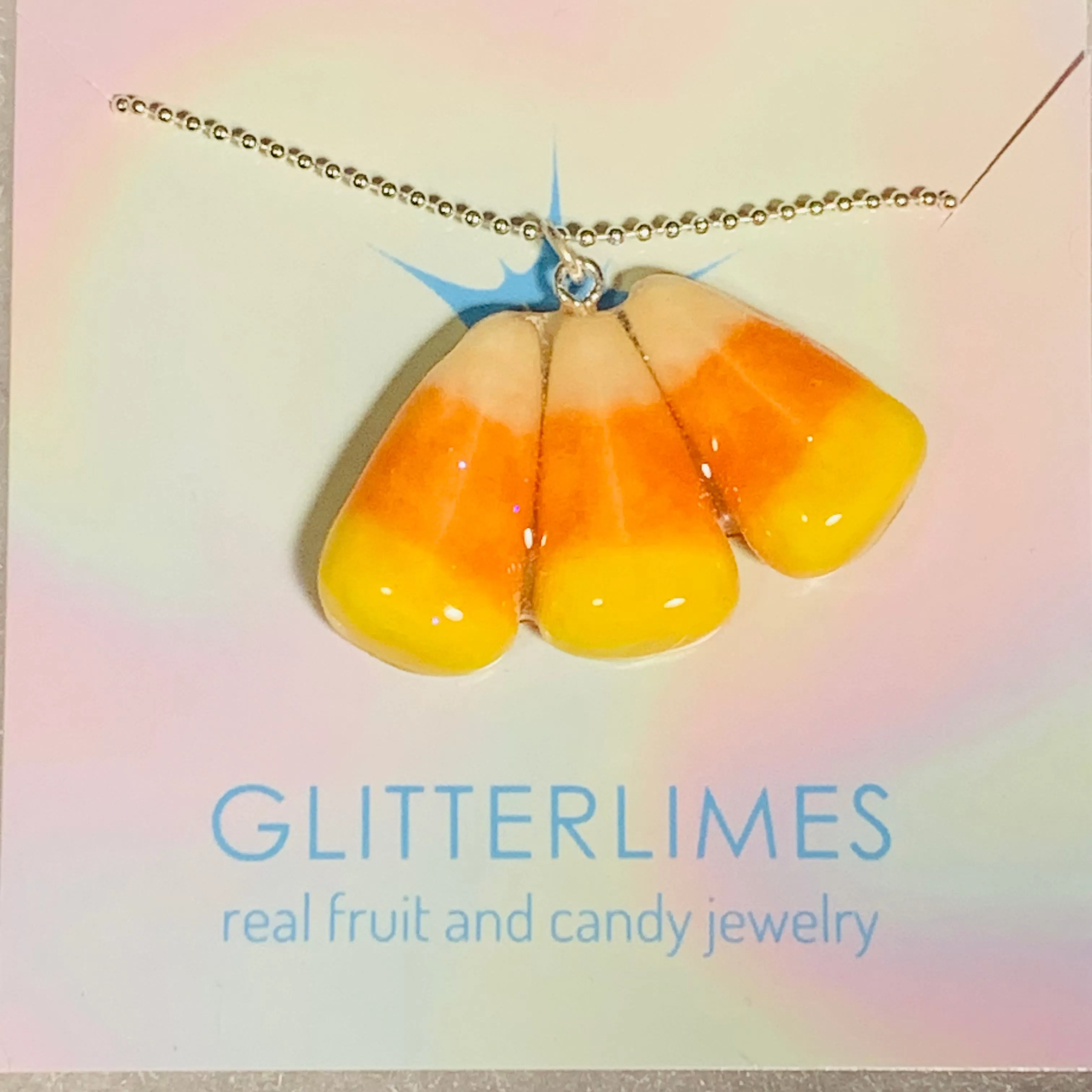 Candy Corn Triple Necklace