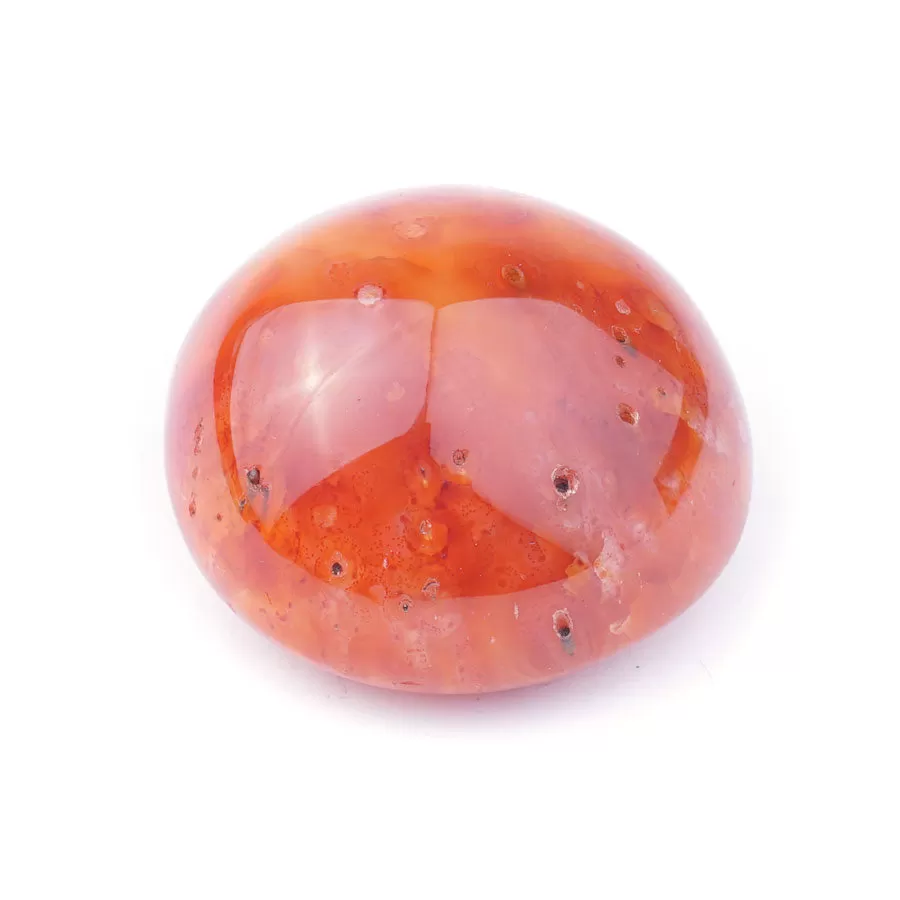 Carnelian Pebble Specimen 40x60mm (75-90 grams) - DS ROCK SHOP