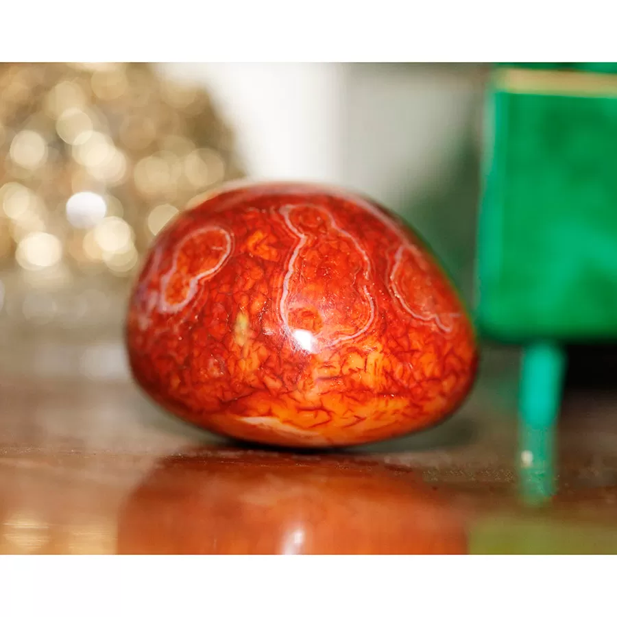 Carnelian Pebble Specimen 40x60mm (75-90 grams) - DS ROCK SHOP