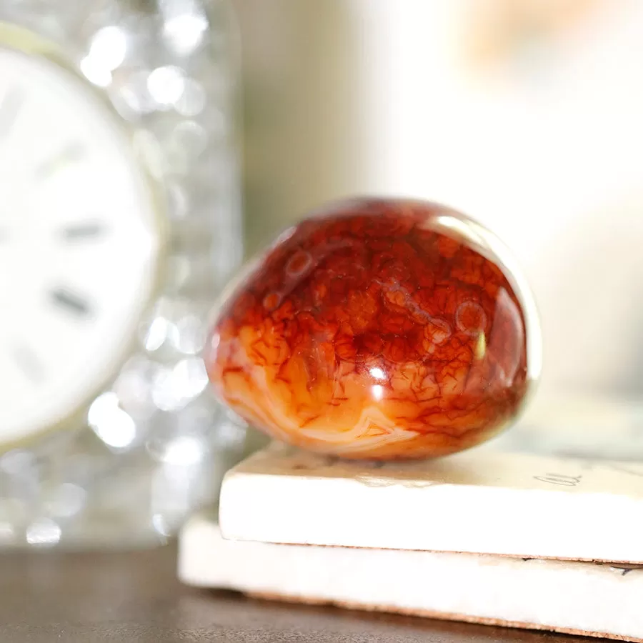 Carnelian Pebble Specimen 40x60mm (75-90 grams) - DS ROCK SHOP