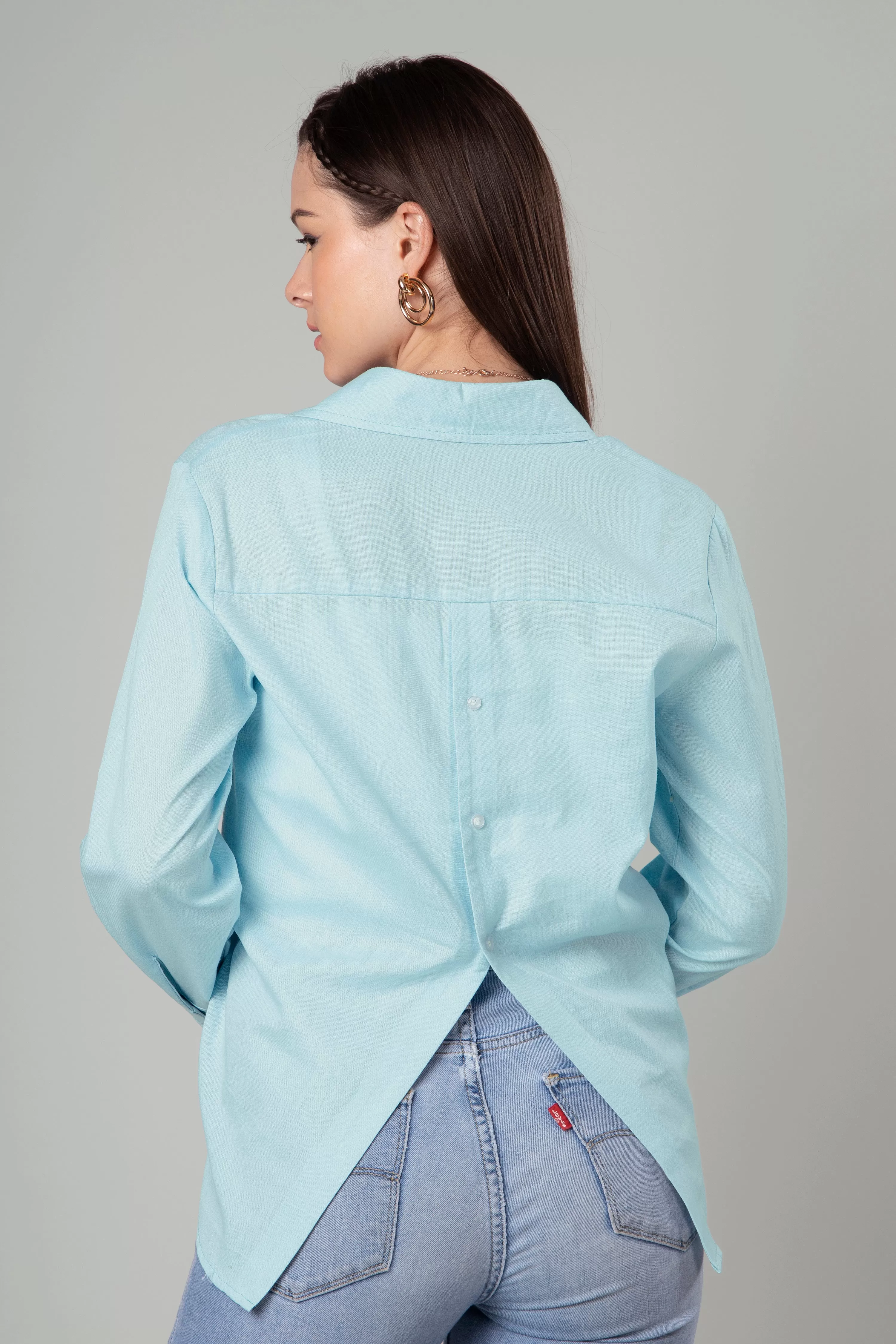 Classic Plain Cotton Shirt For Women