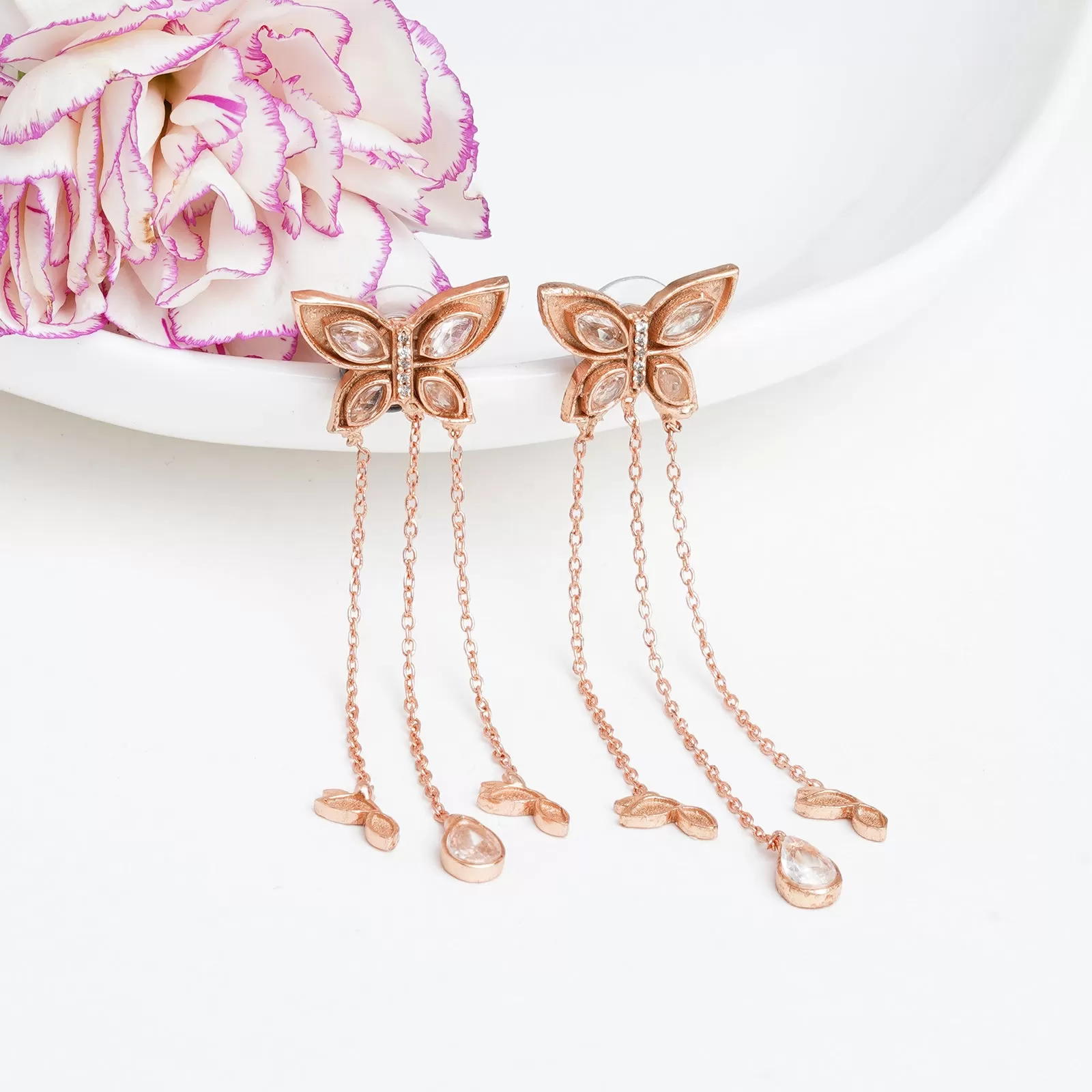 Claudina Rosegold Earring