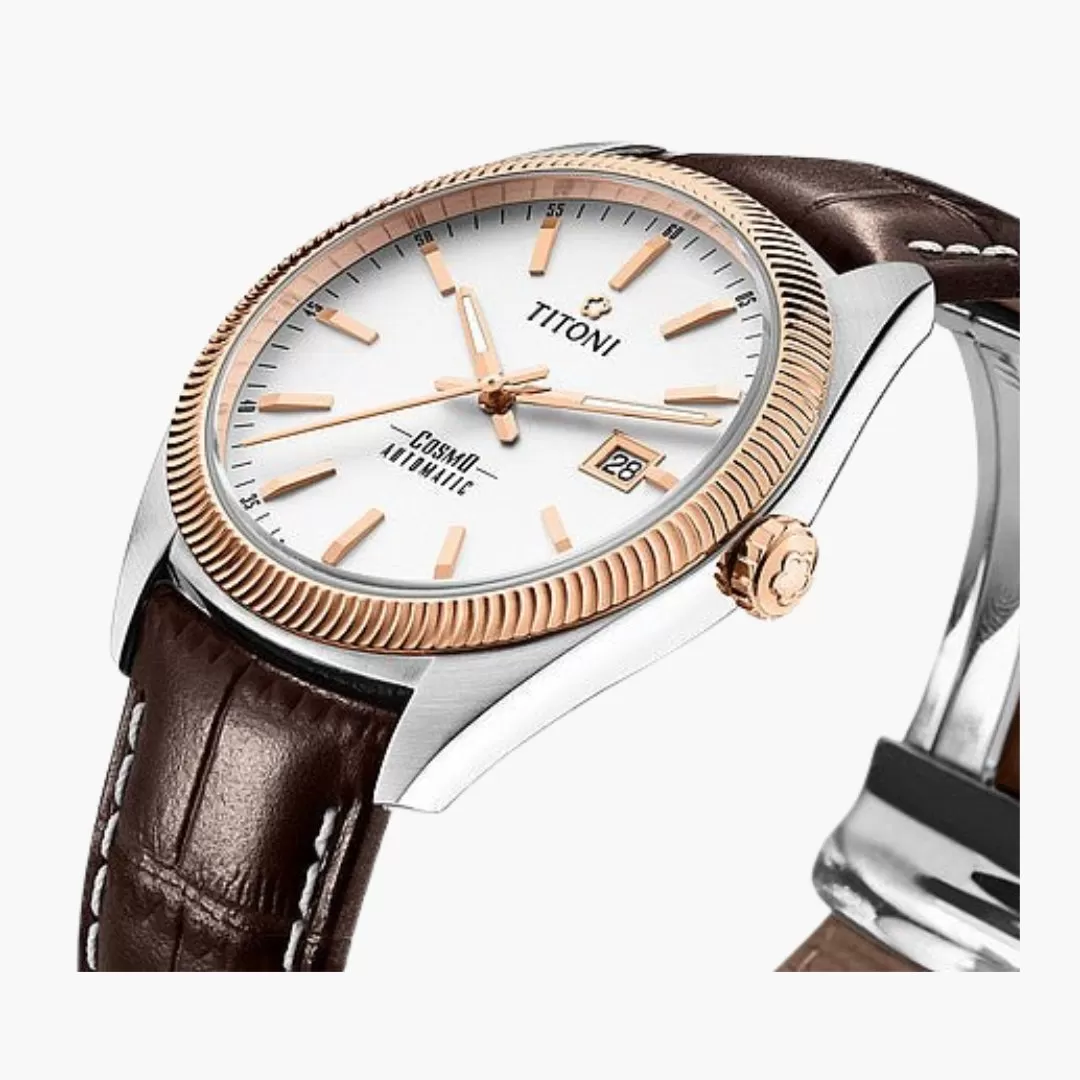 Cosmo Automatic 41Mm White Dial