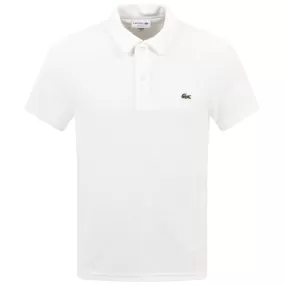 Cotton Blend Terry Cloth Regular Fit Polo White - SS24