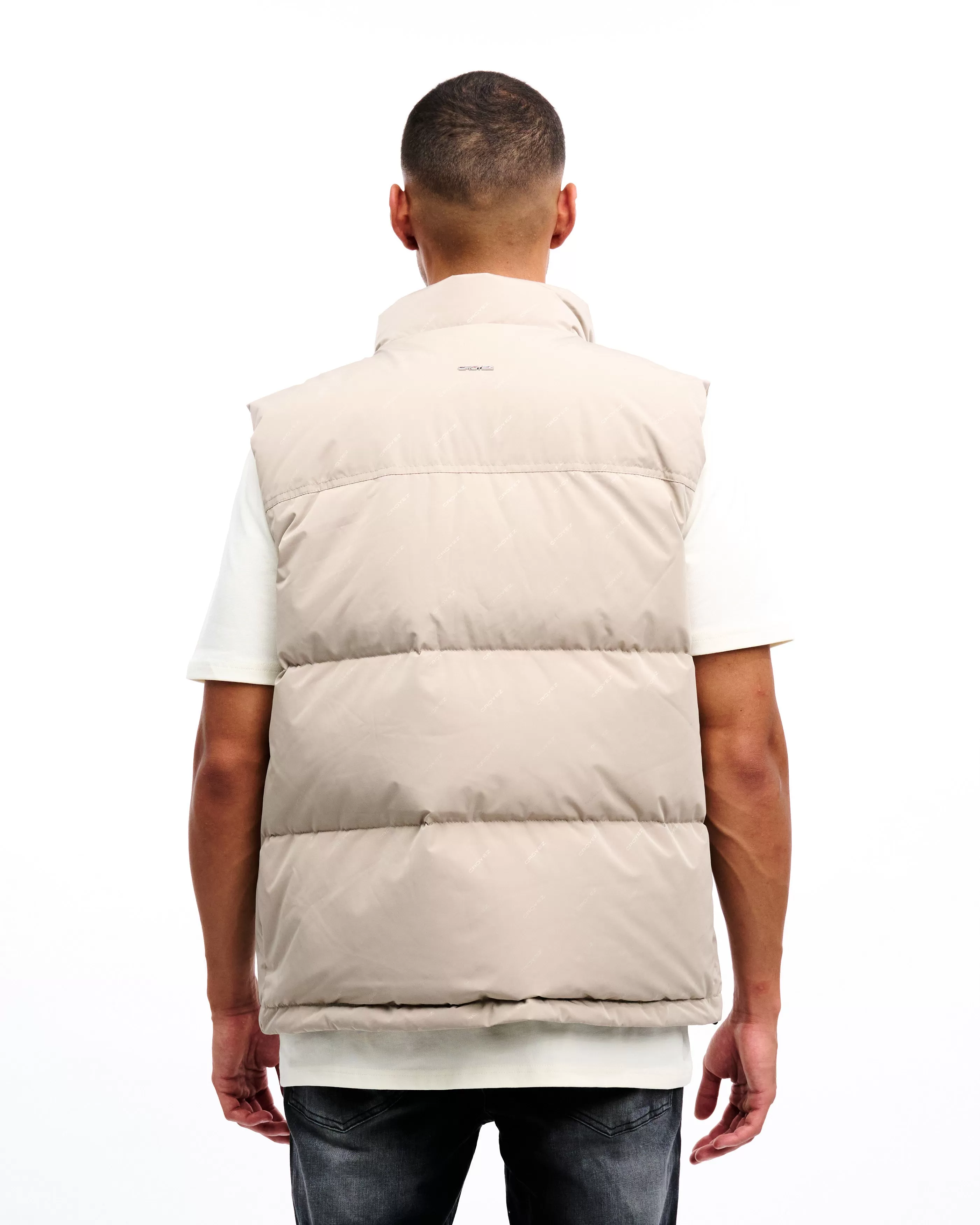 CROYEZ ALLOVER BODYWARMER - VINTAGE KHAKI