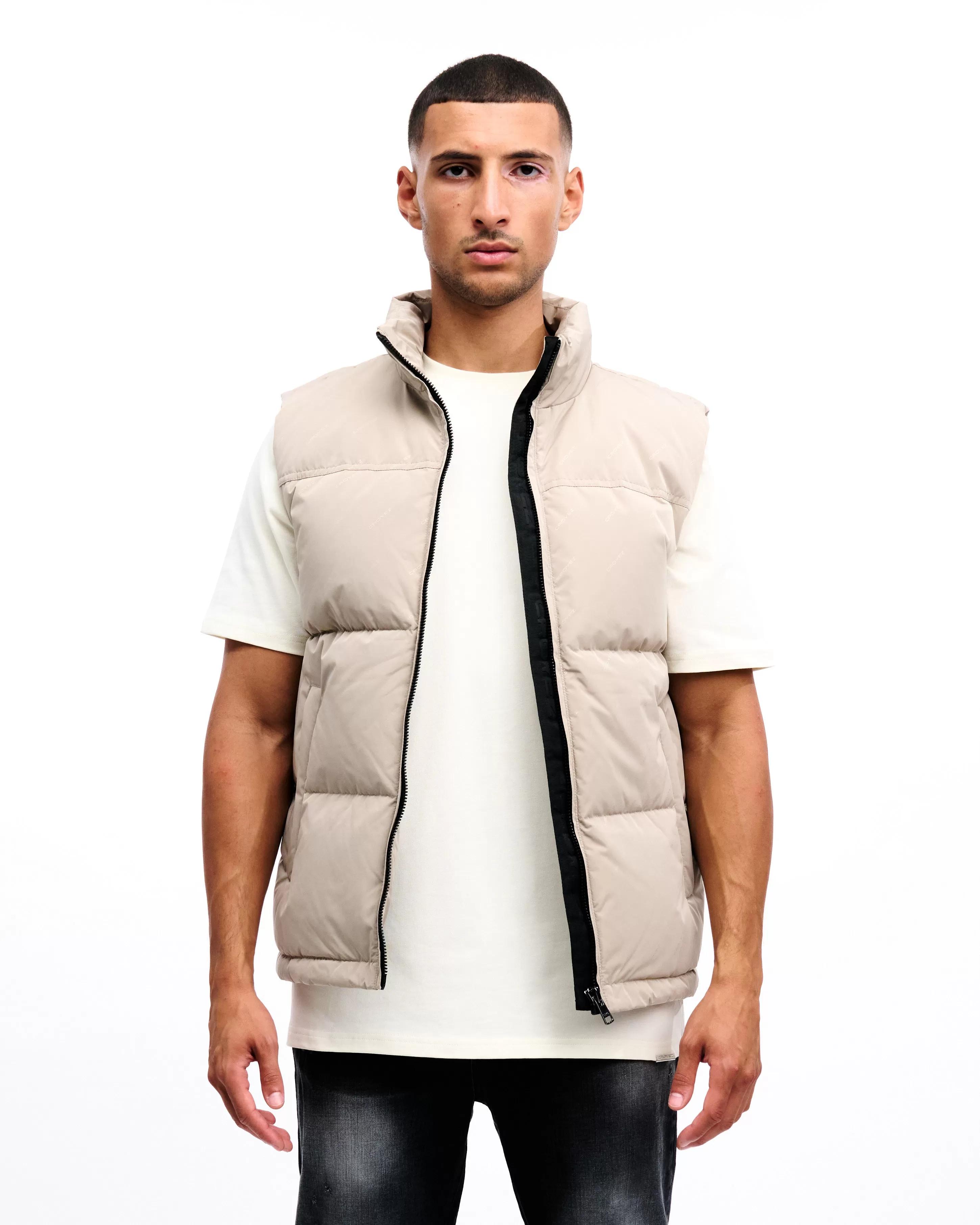 CROYEZ ALLOVER BODYWARMER - VINTAGE KHAKI