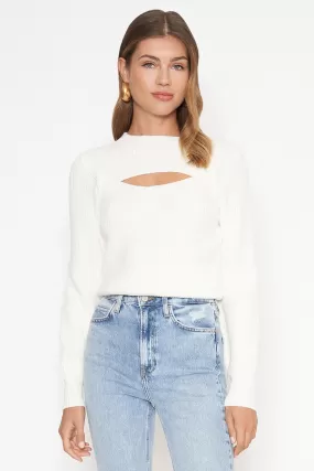 CUTOUT FRONT SWEATER