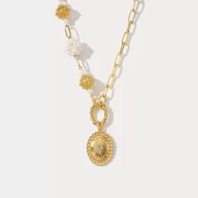 Daisy Pearl Necklace