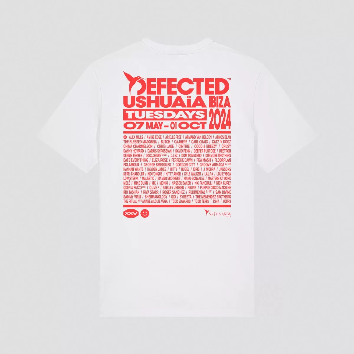 Defected USHUAÏA ‘24 Line Up T-Shirt