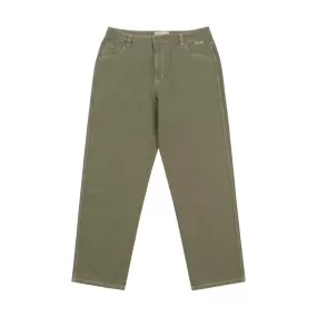 Dime Relaxed Denim Pants Green Washed