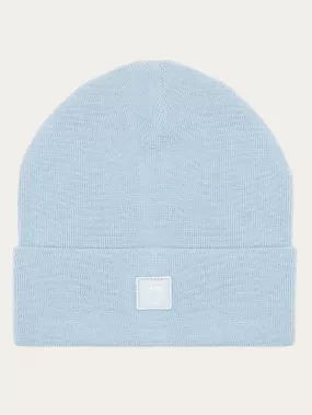 Double layer wool beanie - Asley Blue