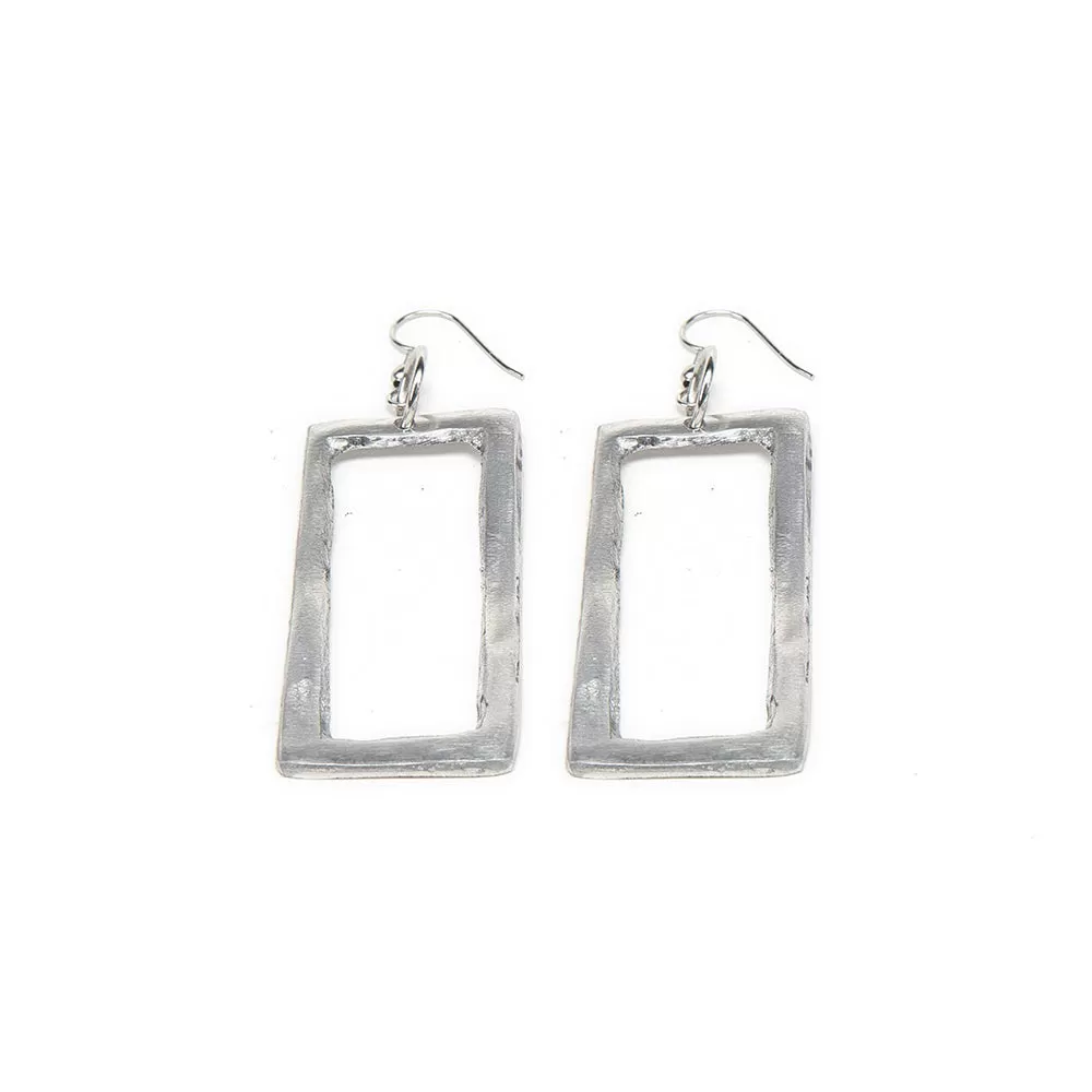 Earrings Thin  Rectangle  AL17207