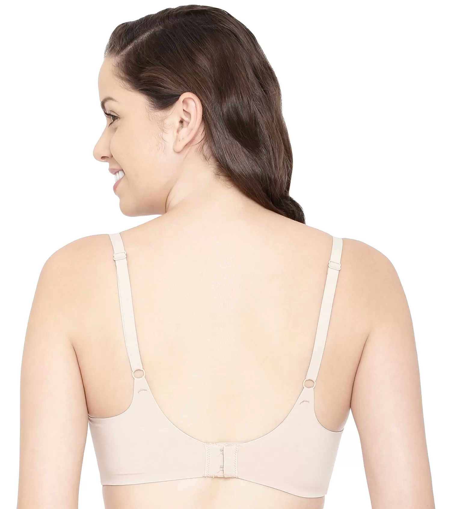 Enamor InvisiBra F084 Seamless Ultra Smoothening with Invisible Edges T-Shirt Bra - Padded Wirefree Medium Coverage - Black