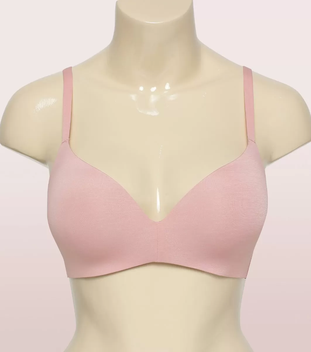 Enamor InvisiBra F084 Seamless Ultra Smoothening with Invisible Edges T-Shirt Bra - Padded Wirefree Medium Coverage - Black