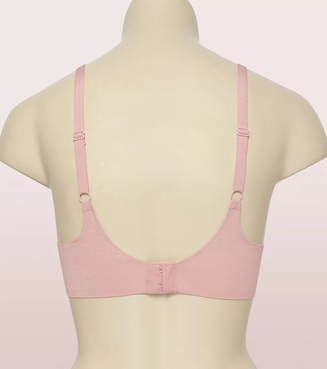 Enamor InvisiBra F084 Seamless Ultra Smoothening with Invisible Edges T-Shirt Bra - Padded Wirefree Medium Coverage - Strawberry Ice